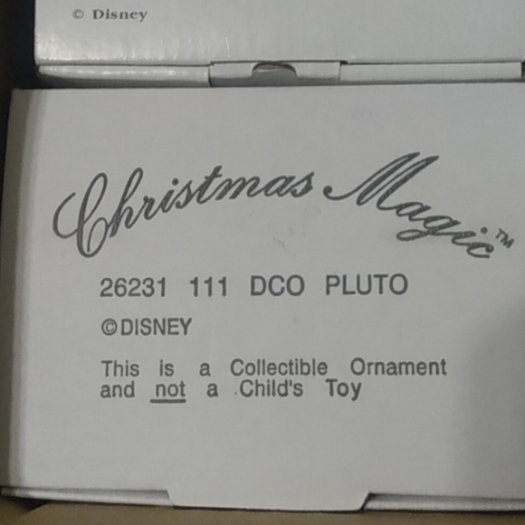 Pluto Grolier Christmas Magic Disney Ornament with Box - Picture 4 of 4